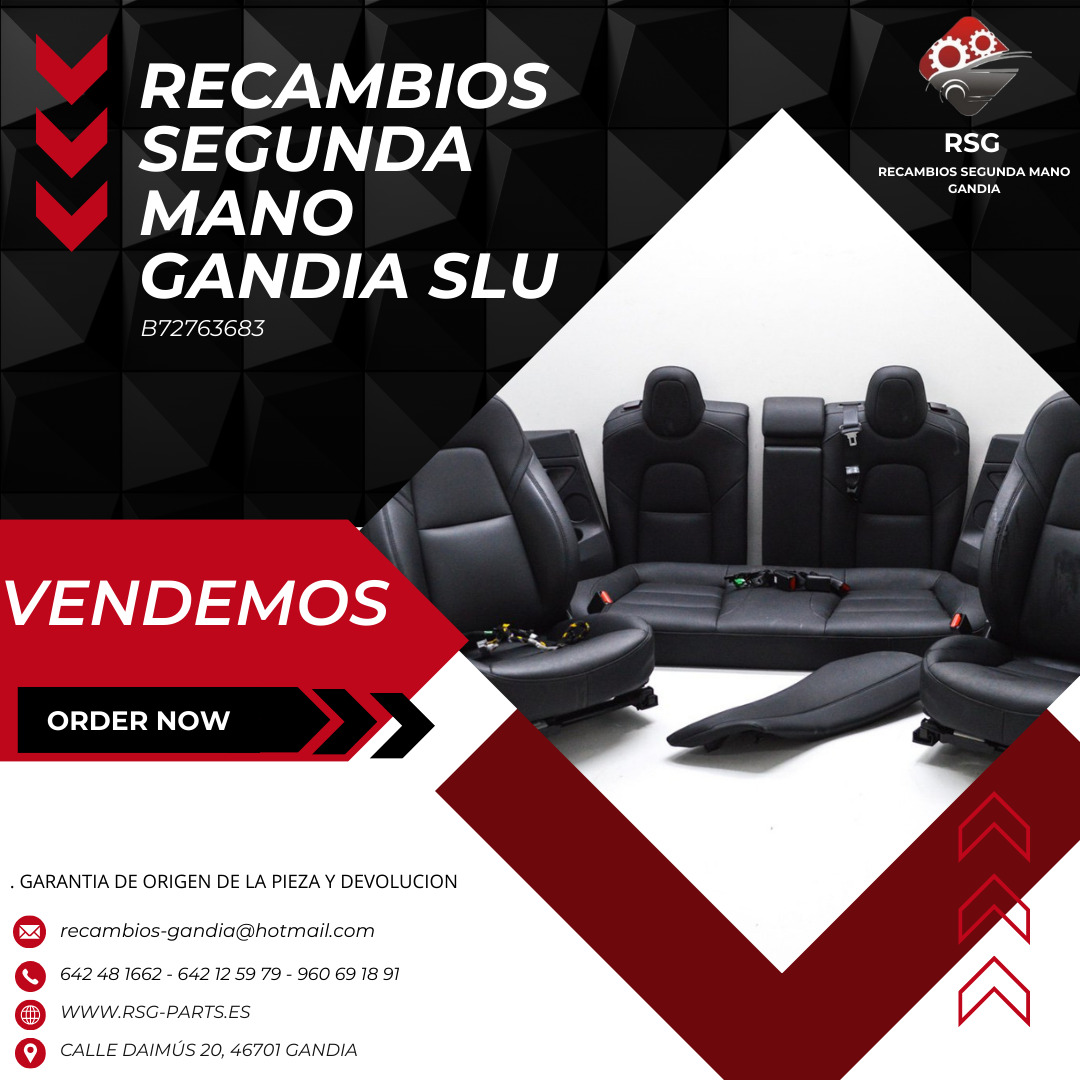 Asientos Interiores Tesla Model 3